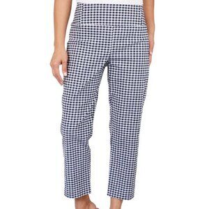 D.F.A. Slimming Gingham Crop Pants 6 (5858)